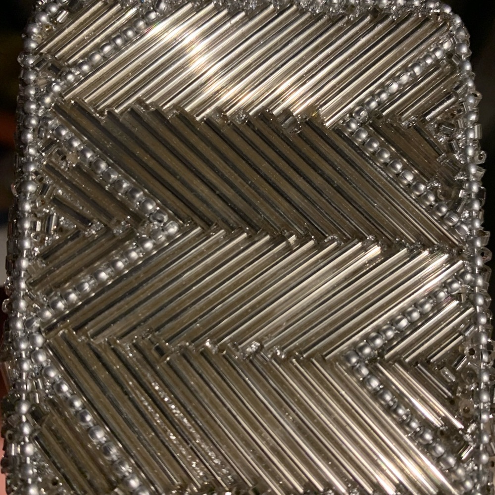 Elegant Silver Beaded Jewelry Gift Box